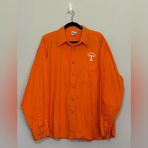 University of Tennessee Men's orange Embroidered Button Down Shirt